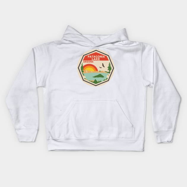 Patagonia Lake Arizona Kids Hoodie by POD4